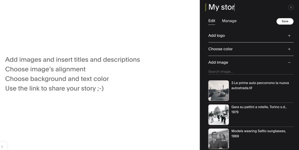 immagine story editor titolo